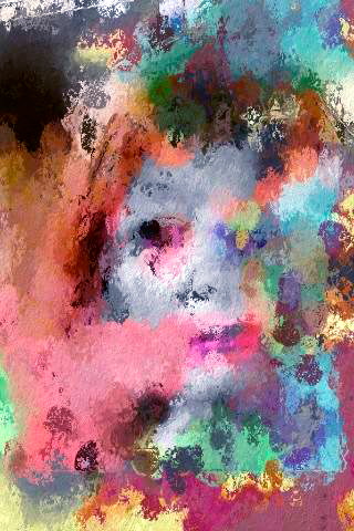 Self Portrait Painted On An IPHONE