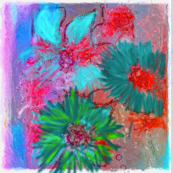Flowers Painted On An IPHONE